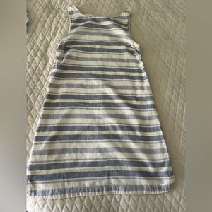 beachlunchlounge Blue and White Striped Dress